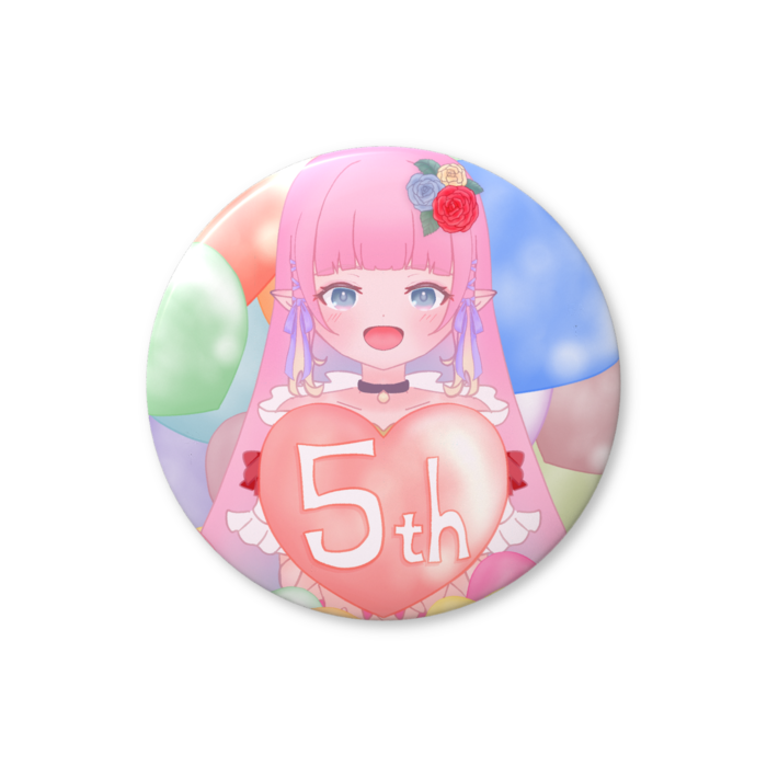 缶バッジ（ハートイラスト） - 56mm