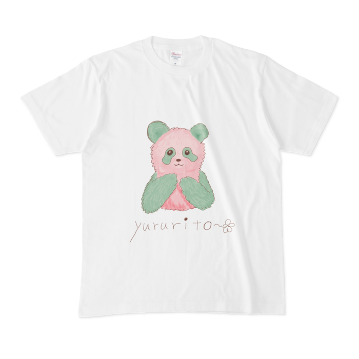 Tシャツ - M - 白 - 桜パンダ