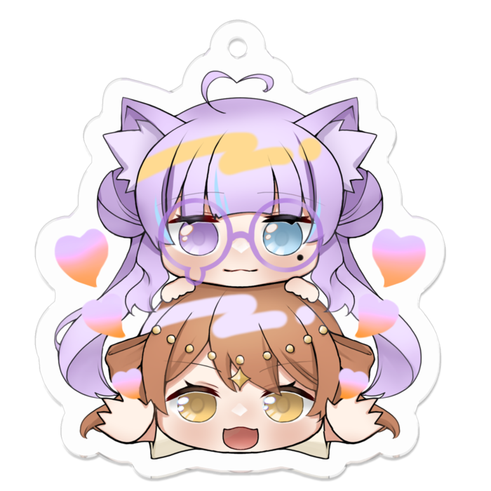 アクリルキーホルダー - 50 x 50 (mm)