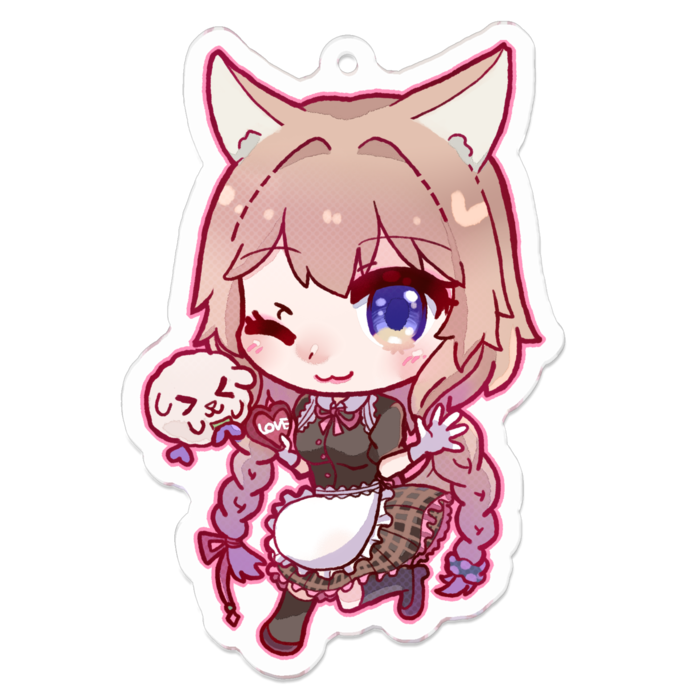 アクリルキーホルダー - 70 x 70 (mm)