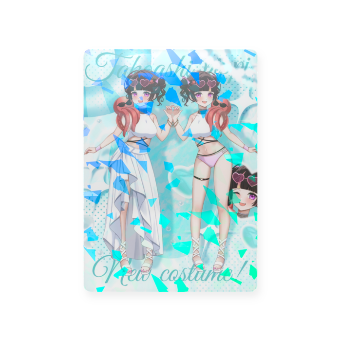 ［クリスタル］プラスチックカード - トレカ（63 × 88mm）