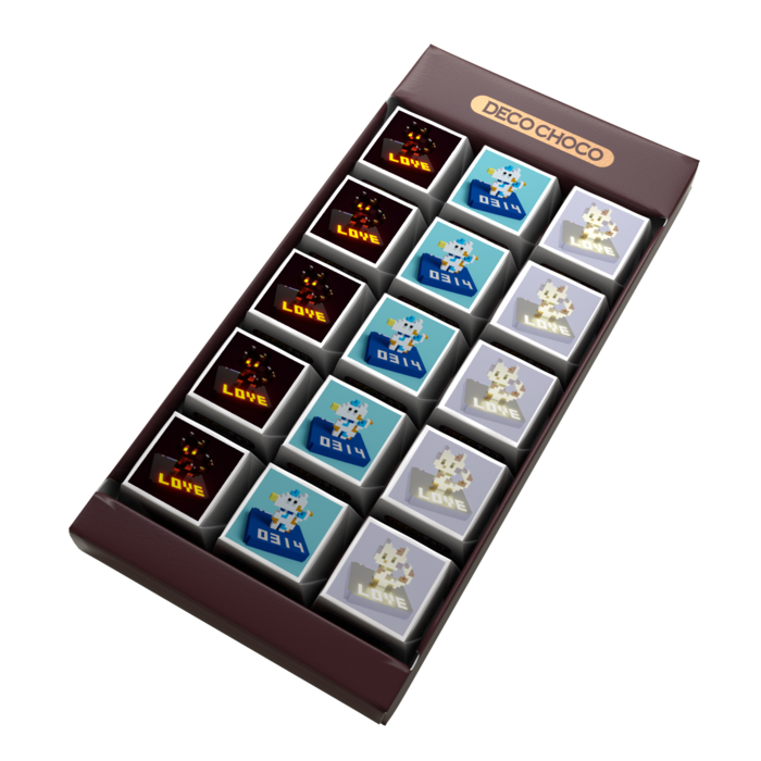 DECOチョコ - 列ごとにデザイン