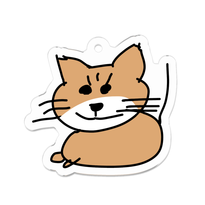 アクリルキーホルダー（コーティング） - 50 x 50 (mm)