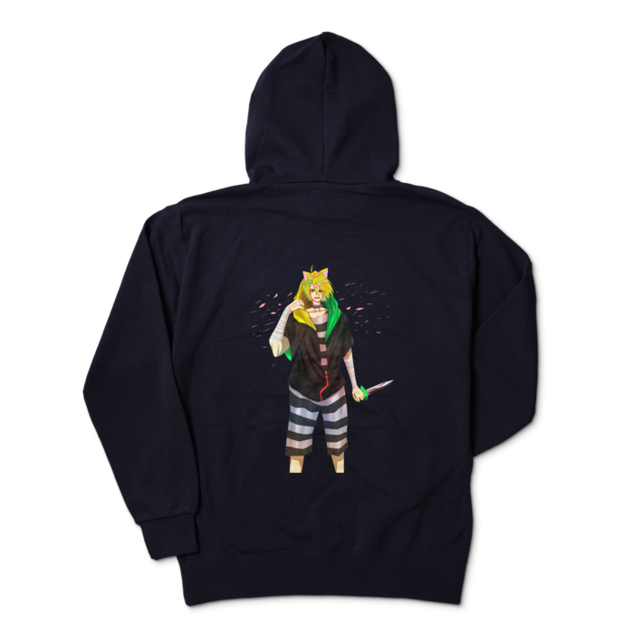 ジップパーカー - XL - ネイビー