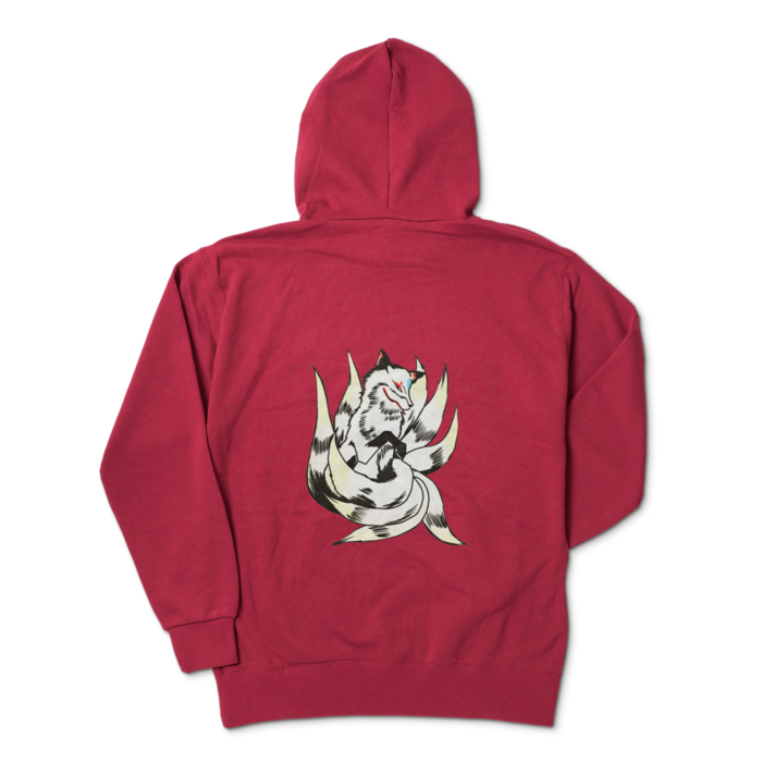 ジップパーカー - XL - バーガンディ