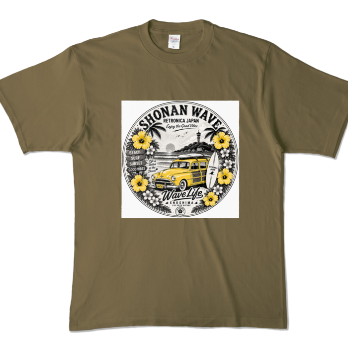 カラーTシャツ - XL - オリーブ (濃色)