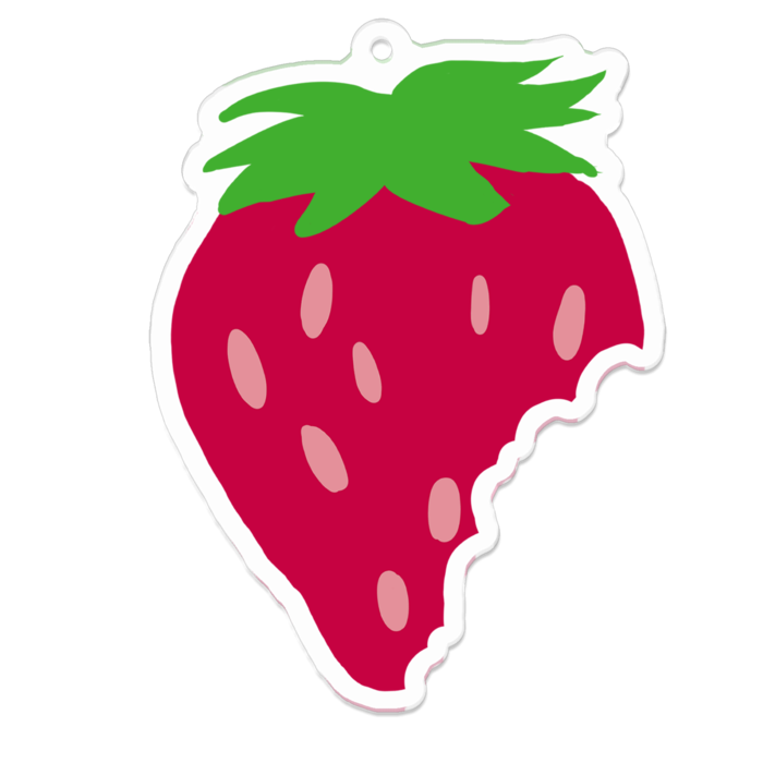 アクリルキーホルダー - 70 x 70 (mm)(かじられ)