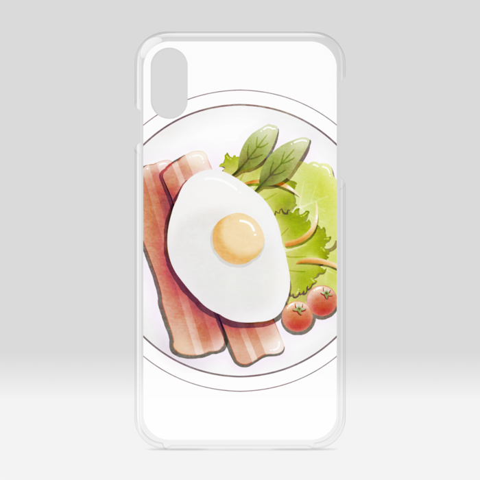 クリアiPhoneケース 白色 iPhone XSMax