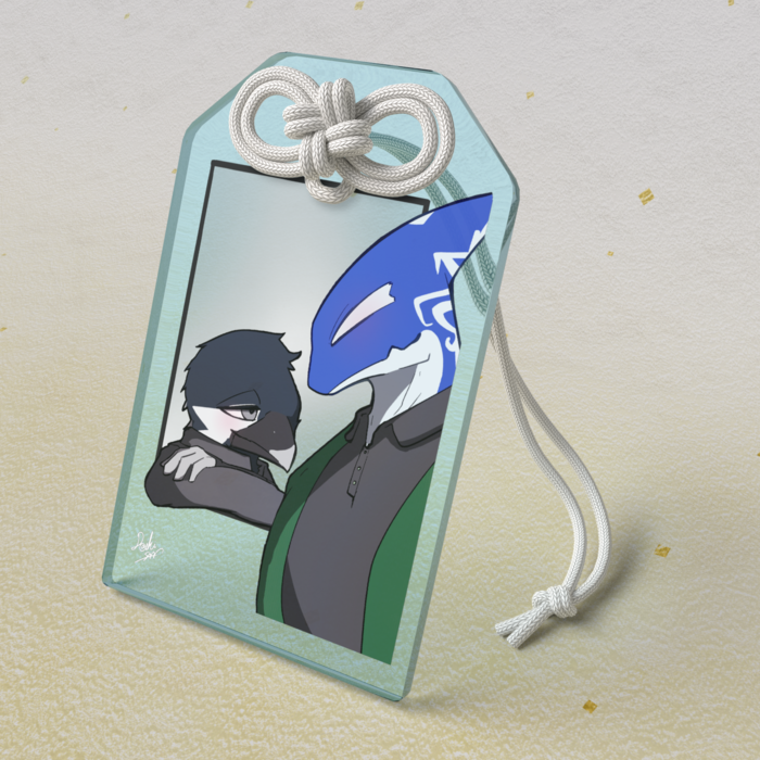 アクリルお守り - 50 × 80mm