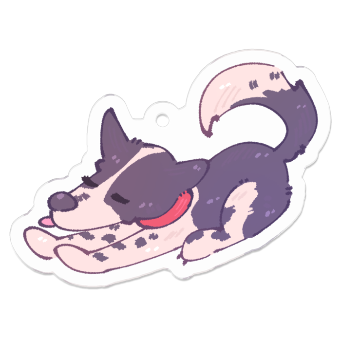 アクリルキーホルダー（コーティング） - 50 x 50 (mm)