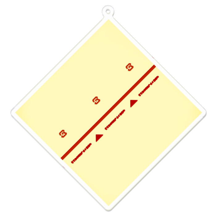 アクリルキーホルダー（コーティング） - 100 x 100 (mm)