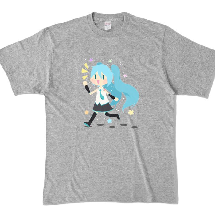 カラーTシャツ - XL - 杢グレー (濃色)