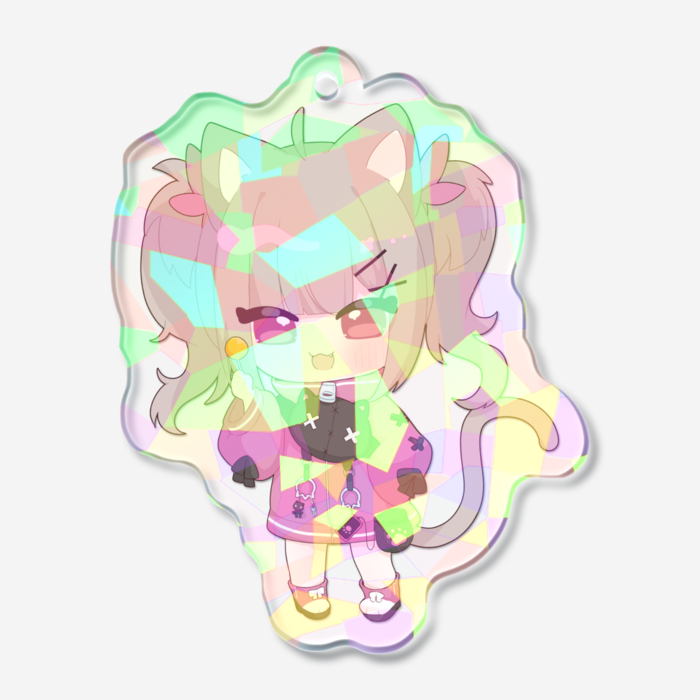 ホログラムアクリルキーホルダー - 50 × 50mm