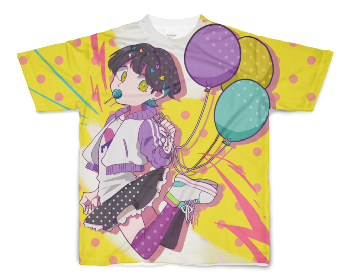 フルグラフィックTシャツ - S - 両面印刷