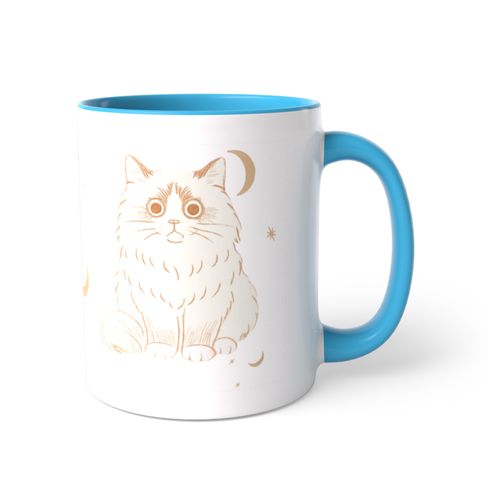 ブルー ツートンカラーマグカップ - 直径 8.2cm / 高さ 9.5cm(4)