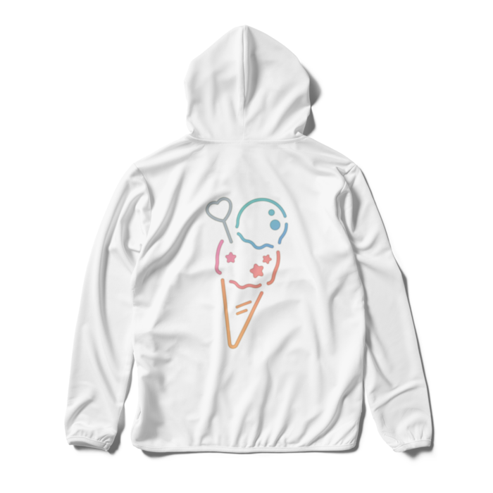 ジップパーカー - S - ホワイト