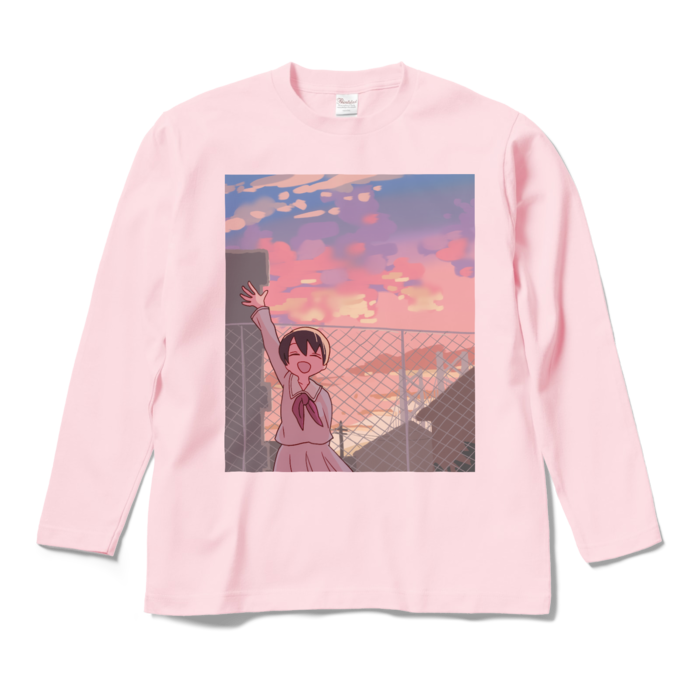 ロングスリーブTシャツ - M - ライトピンク