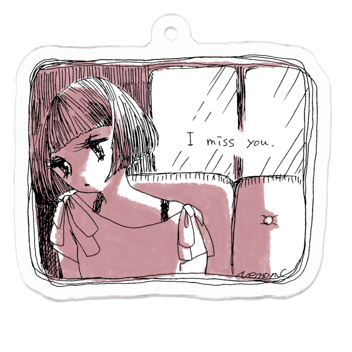 アクリルキーホルダー - 50 x 50 (mm)