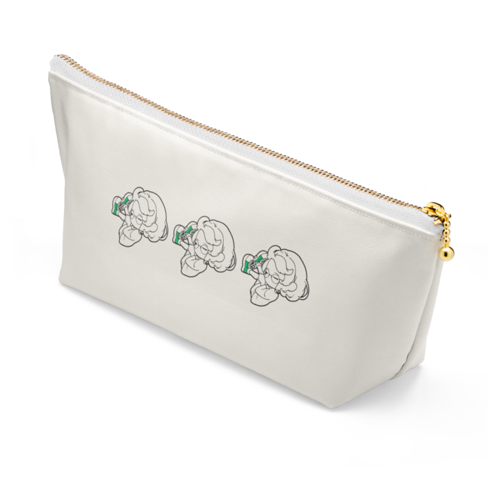 ポーチ - 長さ21.5cm / 高さ10cm - White