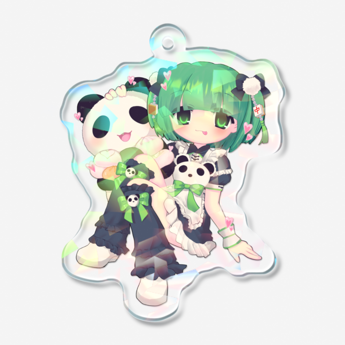 ホログラムアクリルキーホルダー - 50 × 50mm