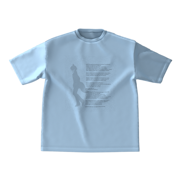 ビッグシルエットTシャツ - M - アシッドブルー
