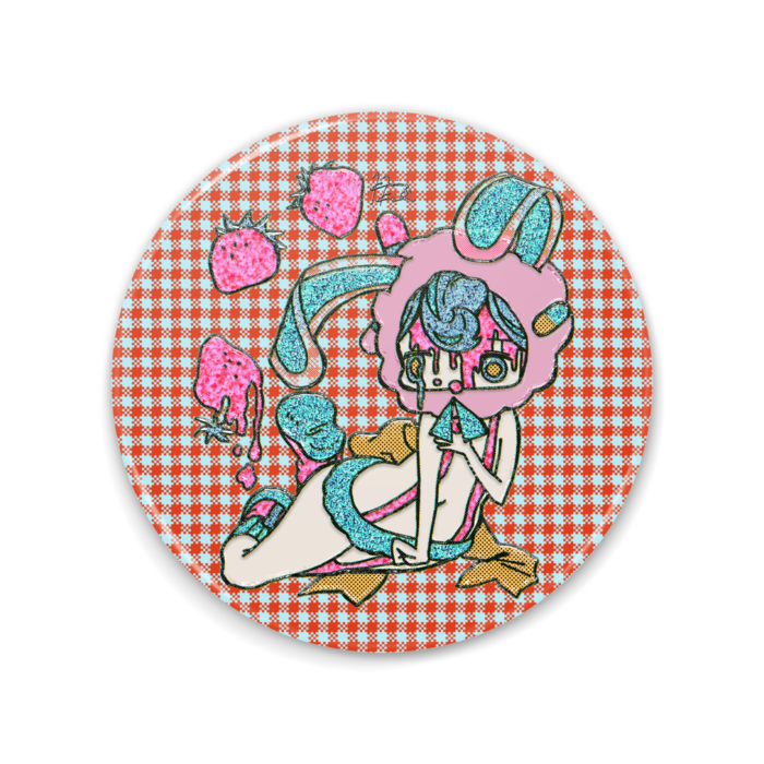 缶ミラー - 75mm(チェック)
