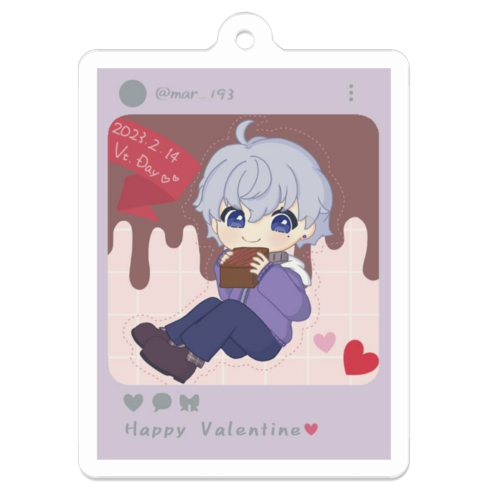 アクリルキーホルダー - 50 x 50 (mm)