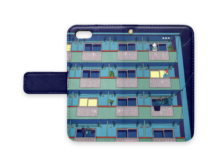 手帳型iPhoneケース - iPhone 5 / SE - ストラップ穴 あり