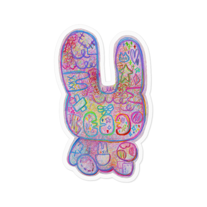 ステッカー - 100 x 100 (mm)