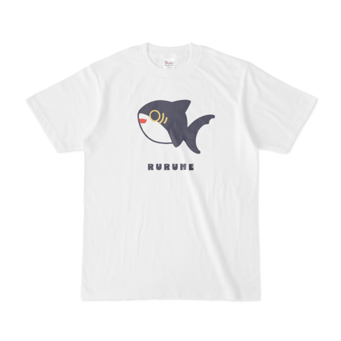 Tシャツ - S - 白【サメ】