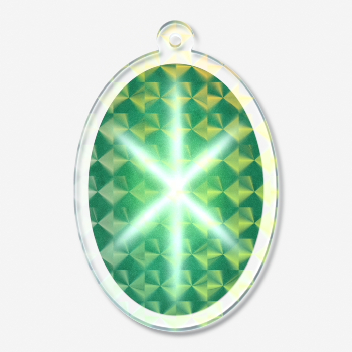 ホログラムアクリルキーホルダー - 50 × 50mm