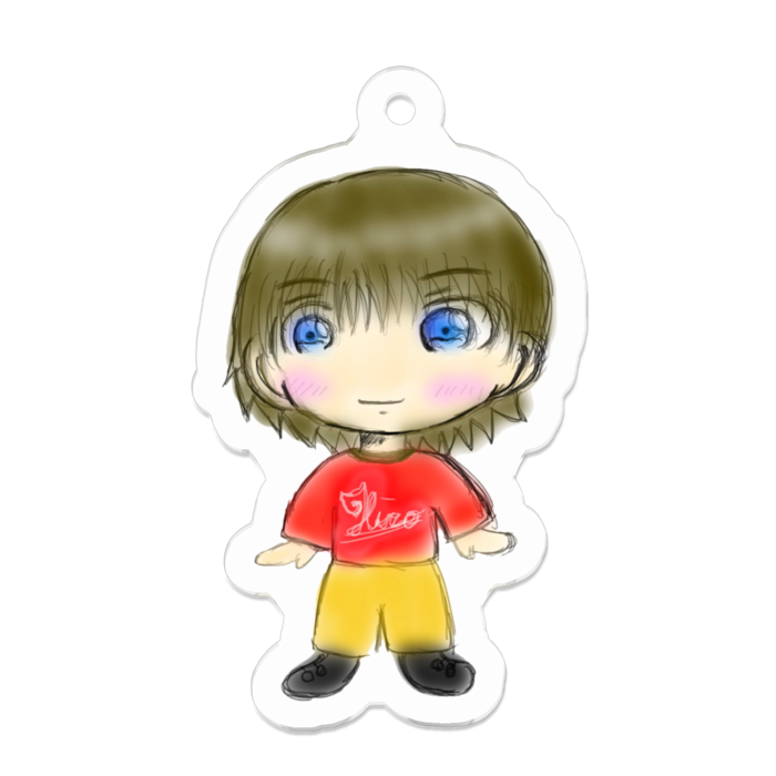 アクリルキーホルダー（コーティング） - 50 x 50 (mm)