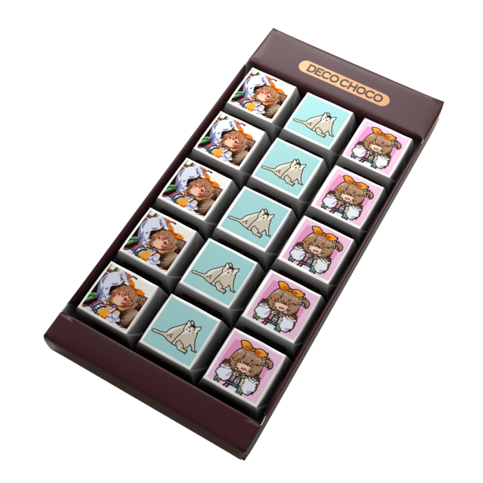 DECOチョコ - 列ごとにデザイン