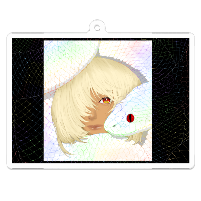 アクリルキーホルダー（コーティング） - 70 x 70 (mm)