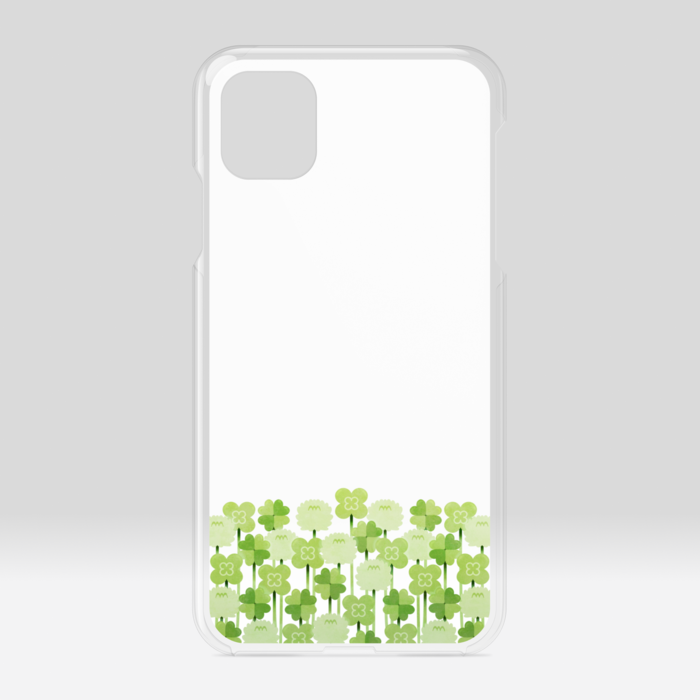 クリアiPhoneケース　白色　iPhone 11