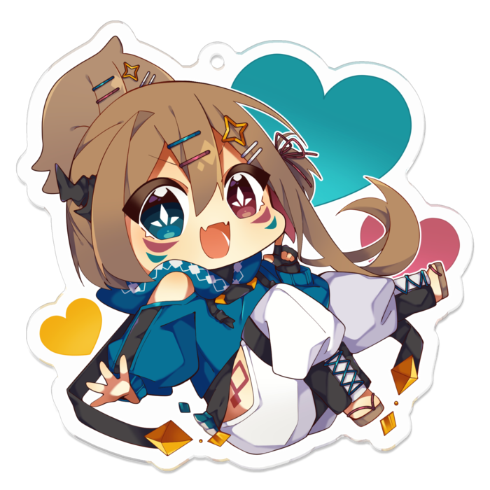 アクリルキーホルダー - 70 x 70 (mm)