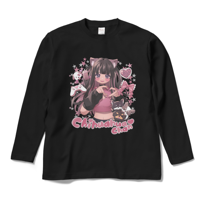 ロングスリーブTシャツ - M - ブラック