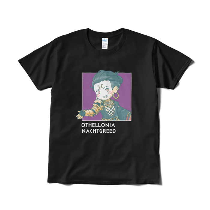 ちびキャラ「悪魔ナハトグリド」デザインTシャツ（L/ブラック）