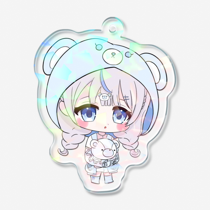 ホログラムアクリルキーホルダー - 50 × 50mm