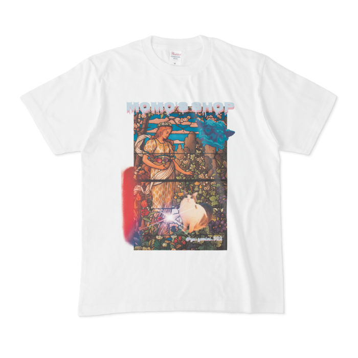 Tシャツ - M - 正面(ステンドグラス風)