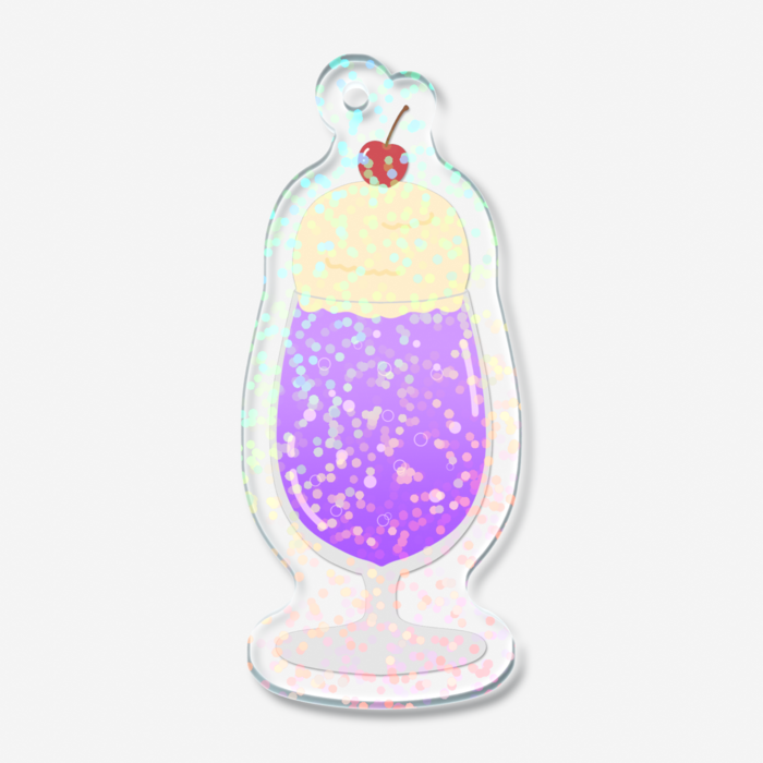 ホログラムアクリルキーホルダー - 50 × 50mm