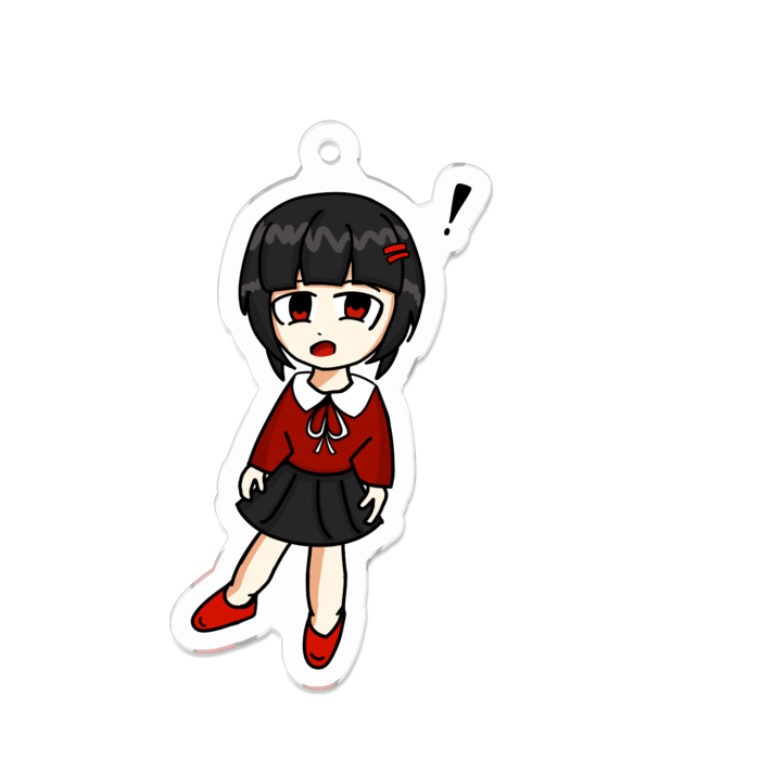 アクリルキーホルダー(目の光なし) - 70 × 70 (mm)