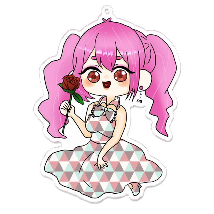アクリルキーホルダー - 100 x 100 (mm)