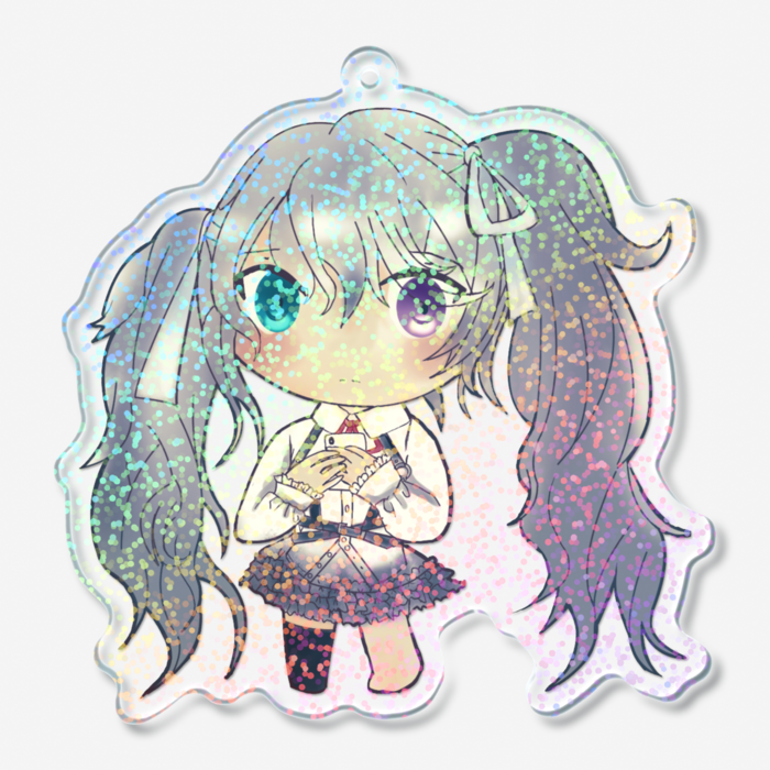 ホログラムアクリルキーホルダー - 70 × 70mm