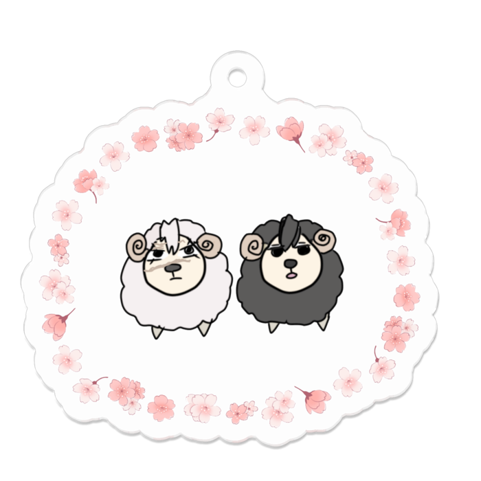 アクリルキーホルダー - 50 x 50 (mm)