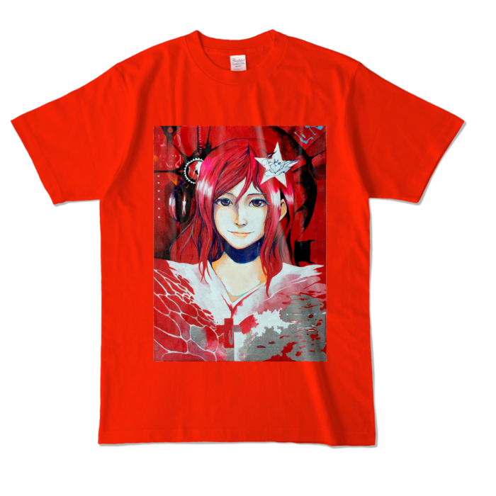 カラーTシャツ - L - レッド (濃色)