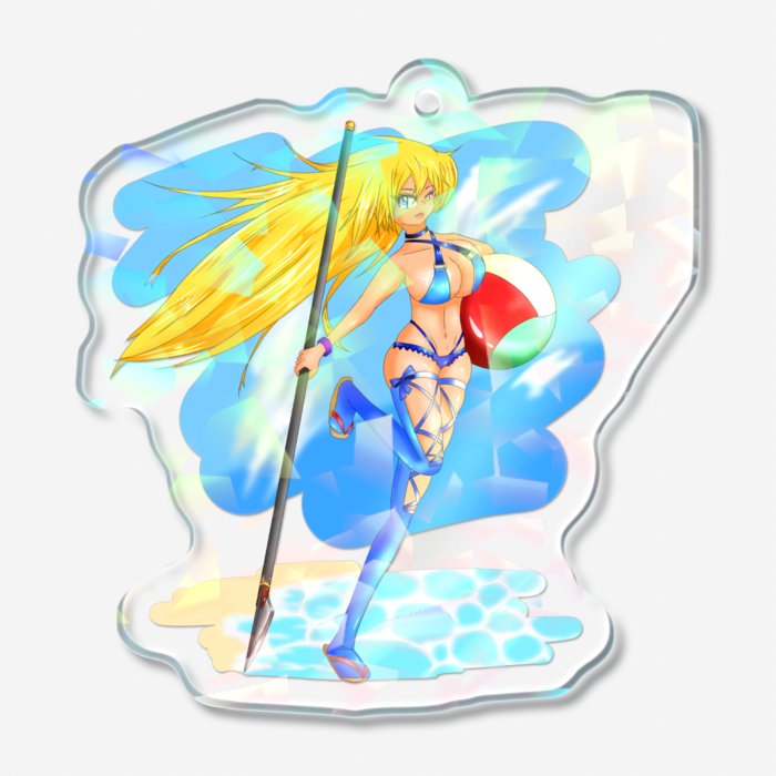 ホログラムアクリルキーホルダー - 50 × 50mm