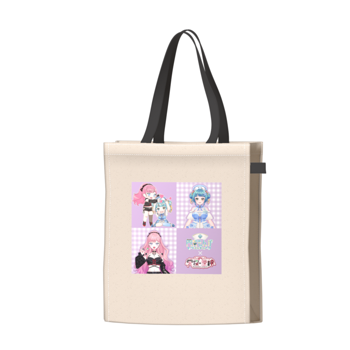 ツートンカラーバッグ - ブラック - W34 × H41 × D14cm
