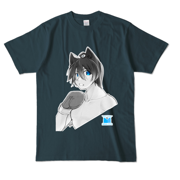 前面プリント：L - デニム