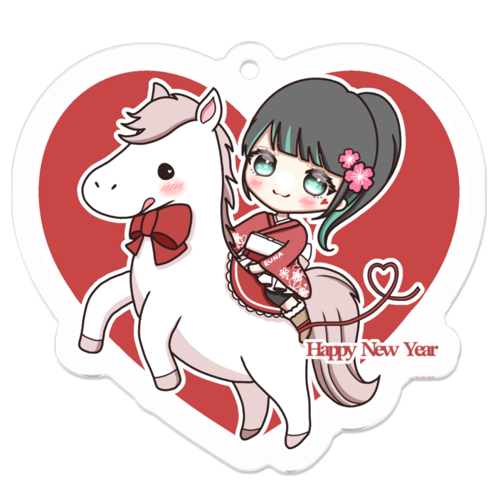 アクリルキーホルダー - 50 x 50 (mm)